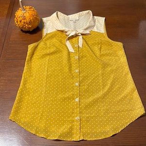 ModCloth Retro Polka Dot Top - Sz M